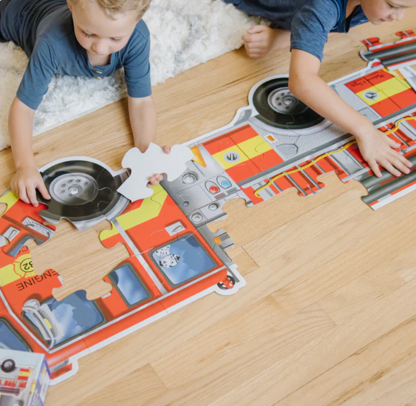 24 pc Giant Fire Engine Floor Puzzle