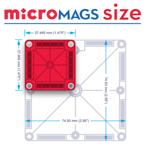 Magna-Tiles® Combo And Micro Mags 20 Pc