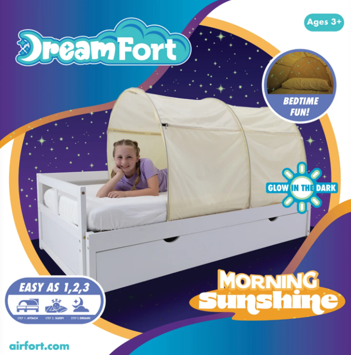 Pop Up Twin Bed Canopy - Sunshine