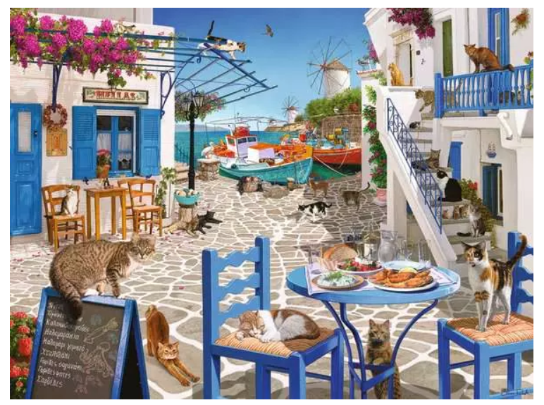 1500 pc Cats Of Mykonos Puzzle