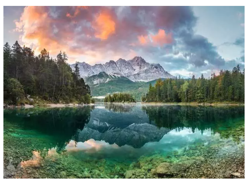 1000 pc Zugspite At The Eibsee Germany Puzzle