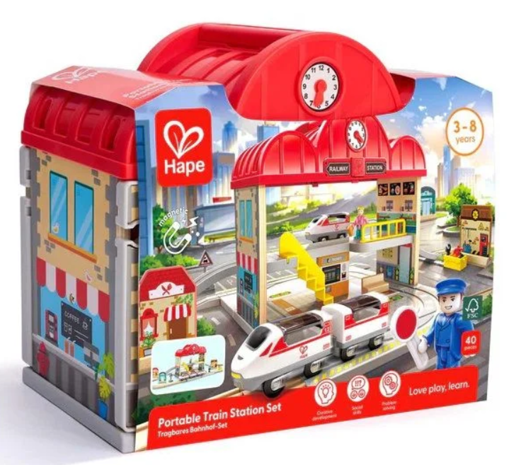 Portable Train Station Set