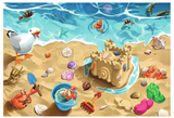24 pc Fun At The Beach Floor Puzzle