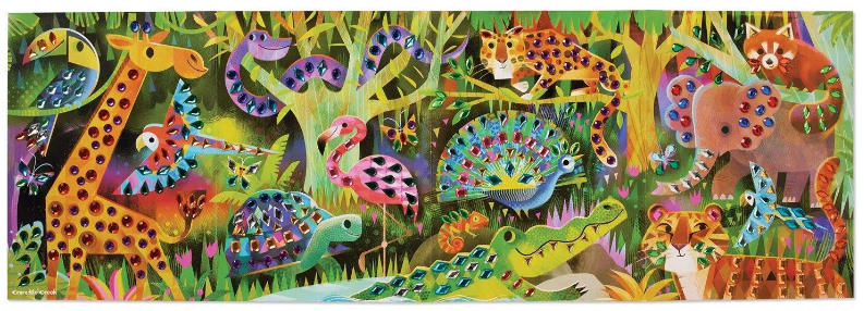 Jungle Paradise Jewel Art Poster