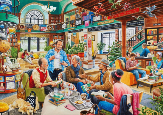 1000 pc Turn The Page Book Club Puzzle