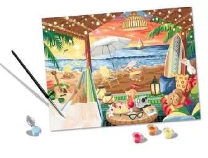 CreArt Painting by Number Cozy Cabana