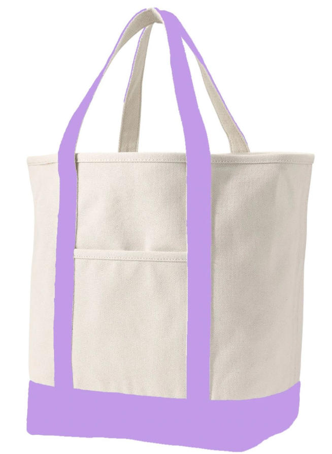 Purple Canvas Tote