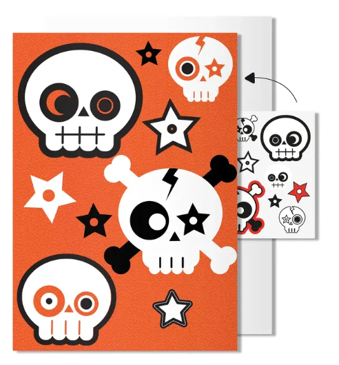 Skulls Tattoo Card