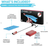 Blue Powerup 2.0 Paper Airplane Kit