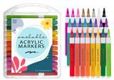 Washable Acrylic Markers Magic Stix
