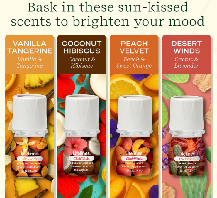 Clickwick Sun-Kissed Escape Collection 4-pack