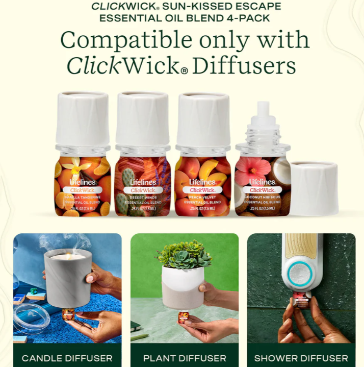 Clickwick Sun-Kissed Escape Collection 4-pack
