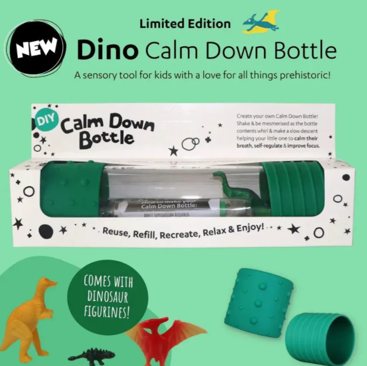 DIY Calm Down Bottle Dino