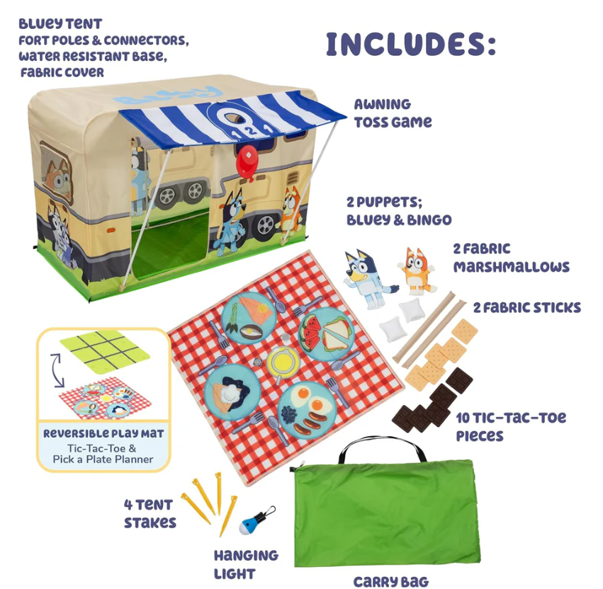 Bluey Camping Activity Fort