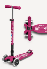Maxi Foldable Led Berry Red Scooter