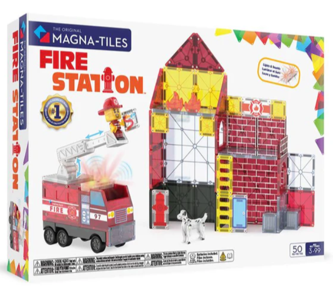 Magna-Tiles® Fire Station 50 piece set