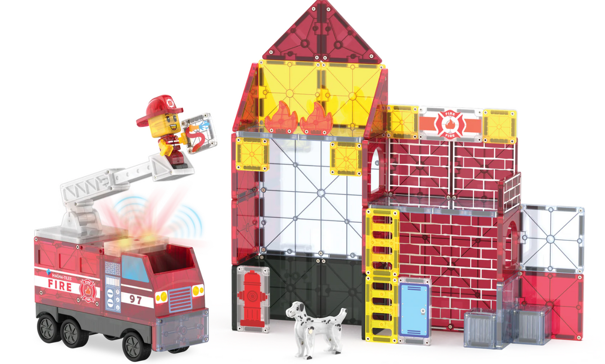 Magna-Tiles® Fire Station 50 piece set