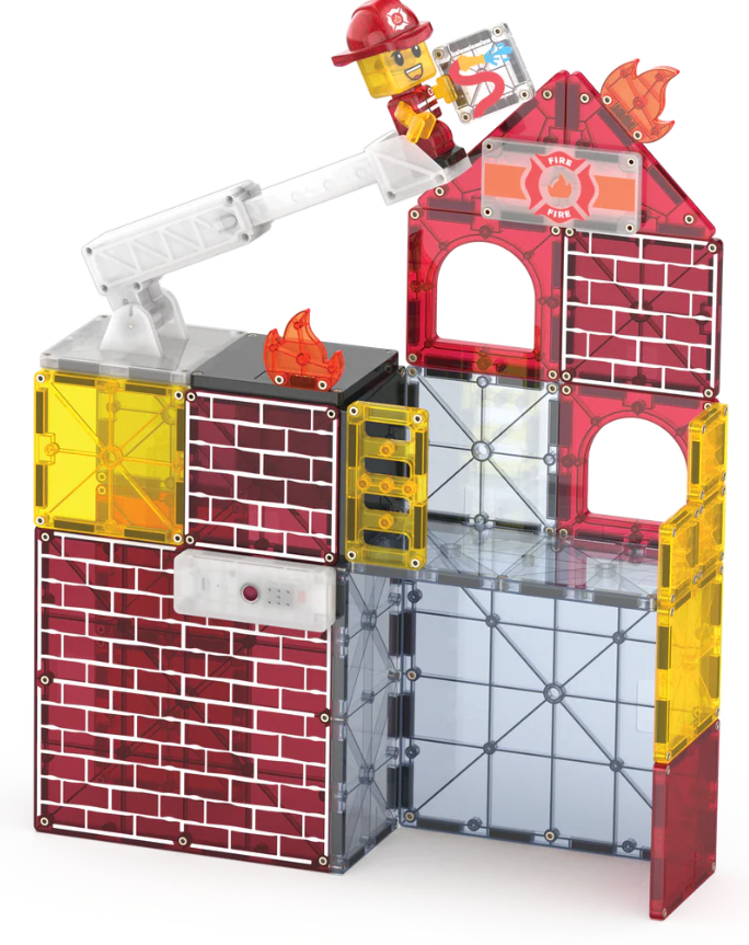 Magna-Tiles® Fire Station 50 piece set