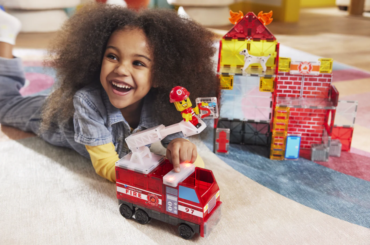 Magna-Tiles® Fire Station 50 piece set