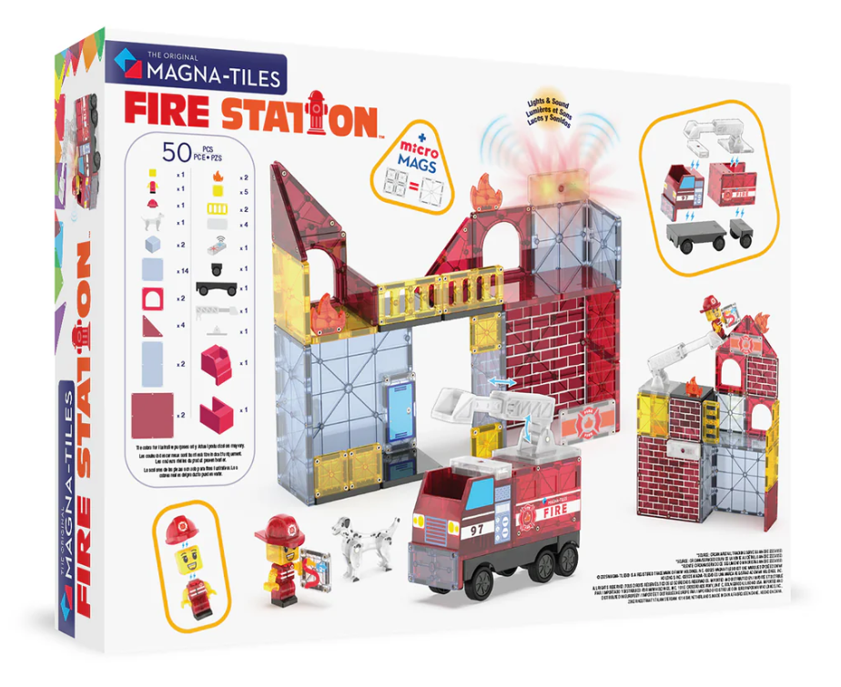 Magna-Tiles® Fire Station 50 piece set