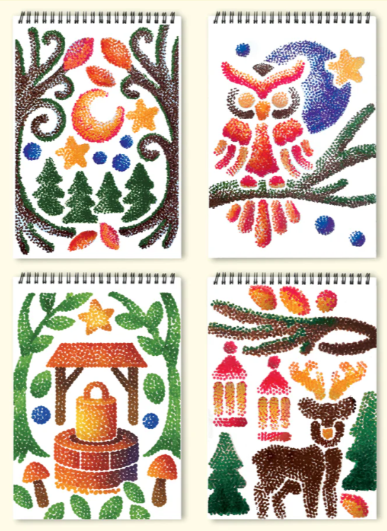 Enchanted Forest Dot Flowart
