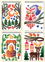 Enchanted Forest Dot Flowart