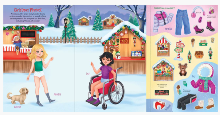 Christmas Sticker Doll Dress Up