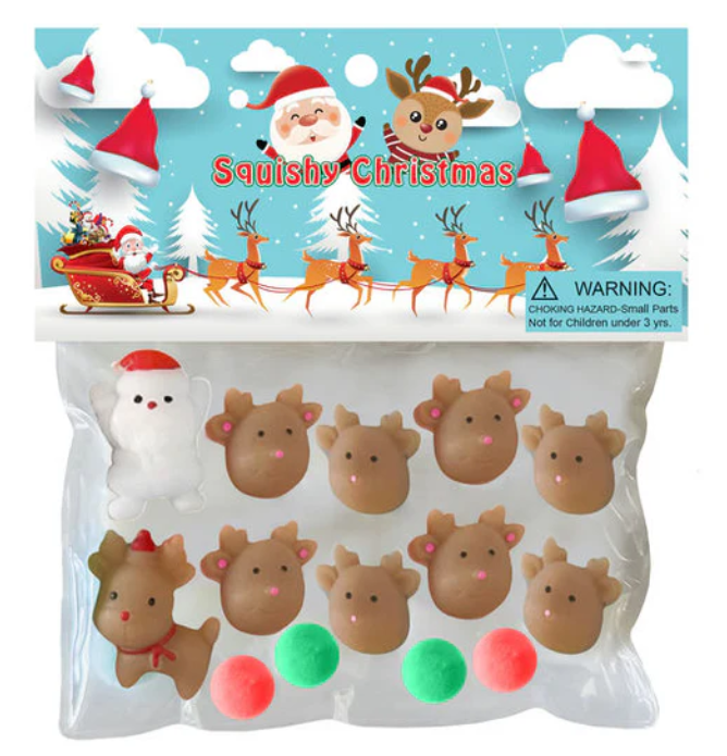 Squishy Reindeer Santa Taba Set