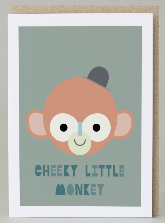 Cheeky Monkey Card