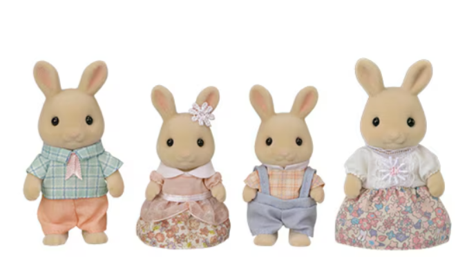Calico Critters Milk Rabbit Family