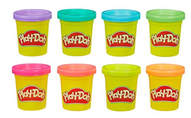 Play Doh 8 Pack Rainbow /Neon