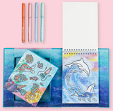Sea Life Shimmer Coloring Set
