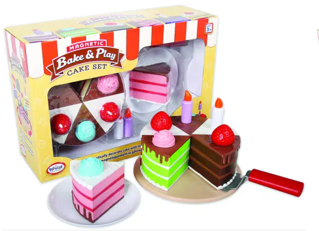 Magnetic Bake & Play Cake Set
