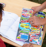 Vehicles Fold Out Coloring Book