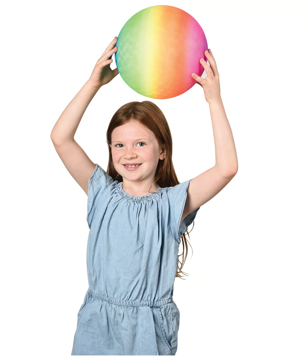 Rainbow Playground Ball 9 Inch