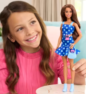Blue Polka Dot Barbie Fashionista