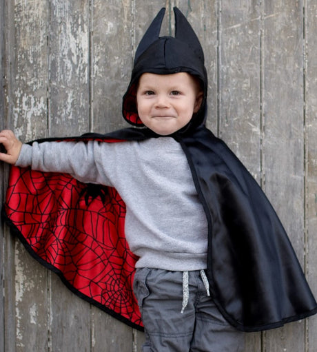 Spider Bat Toddler Cape (Reversible)