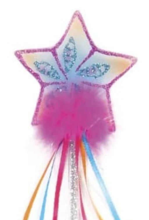 Fuschia Glitter Rainbow Wand