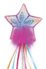 Fuschia Glitter Rainbow Wand