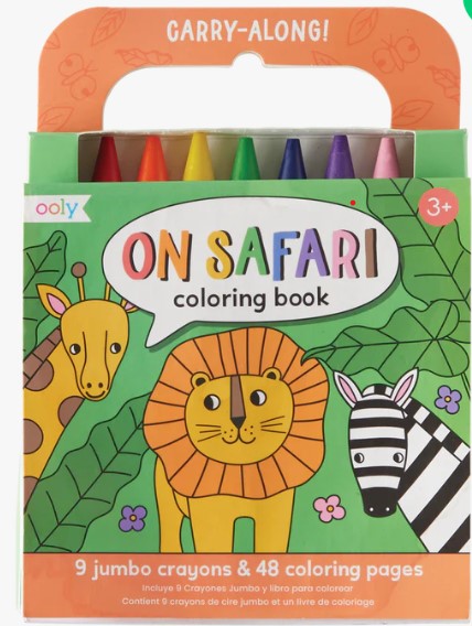 On Safari Coloring Kit