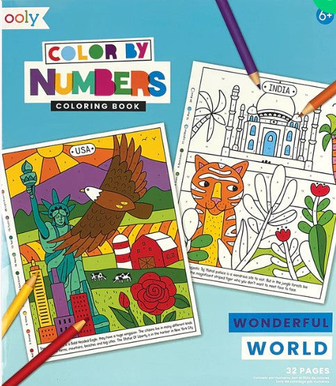 Wonderful World Color By Number Coloring Book