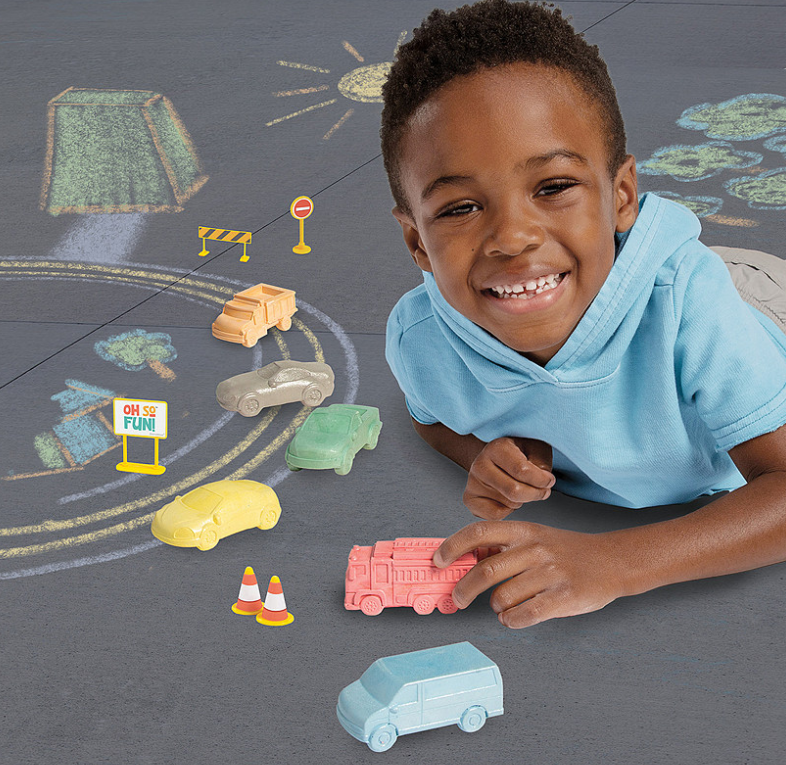 Cars and Trucks Chalk Set