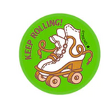 Scratch 'n Sniff Keep Rolling Leather Stickers