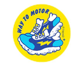 Scratch 'n Sniff Way To Motor Old Shoe Stickers