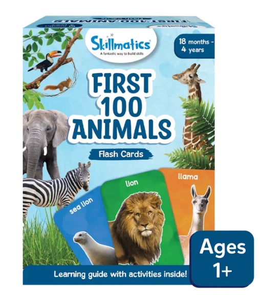 First 100 Animals Flash Cards