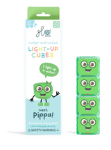 Pippa Glo Pals 4 Green Light-Up Cubes