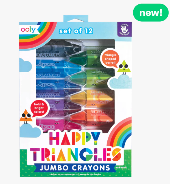 Happy Triangle Jumbo Crayons