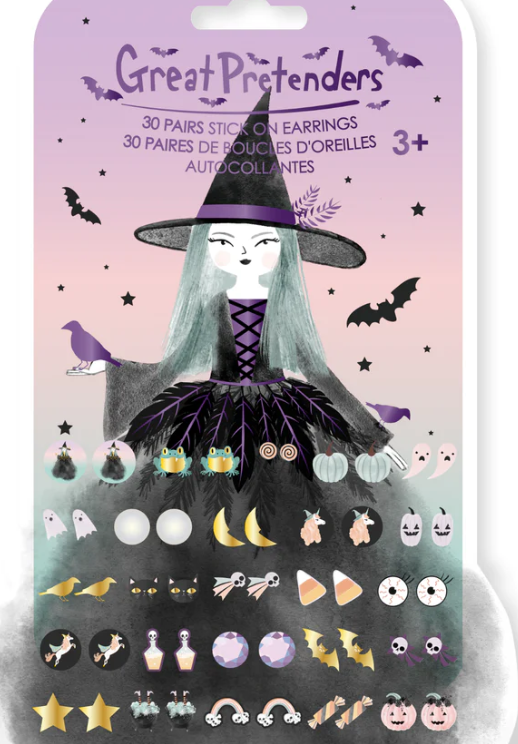Natasha The Raven Witch Sticker Earrings