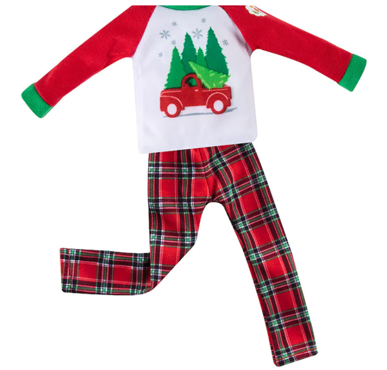 Elf on the Shelf Claus Couture Tree Farm PJs