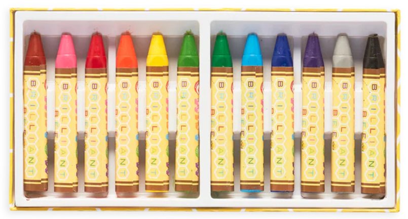 Brilliant Bee Crayons 12 Pack